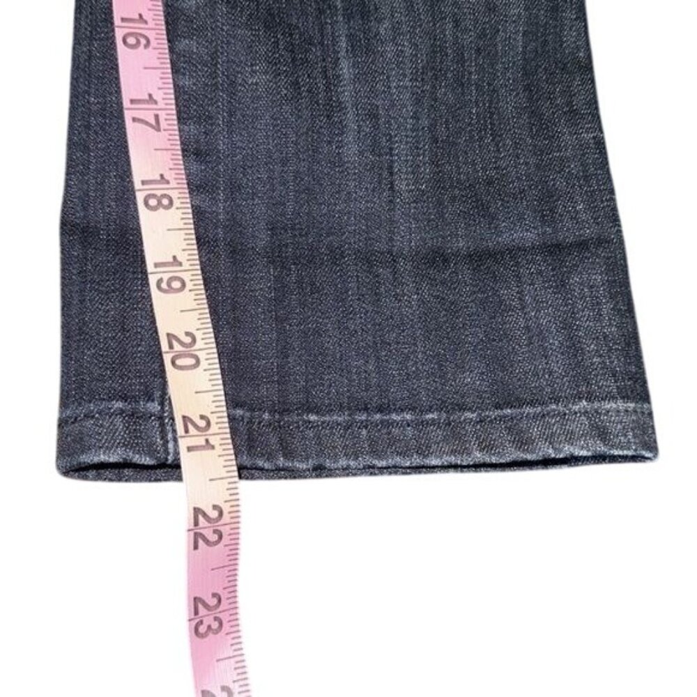 L.A. Idol Womens Distressed Dark Wash Denim Capri Jeans Size 9 Cotton/Spandex - Picture 10 of 10